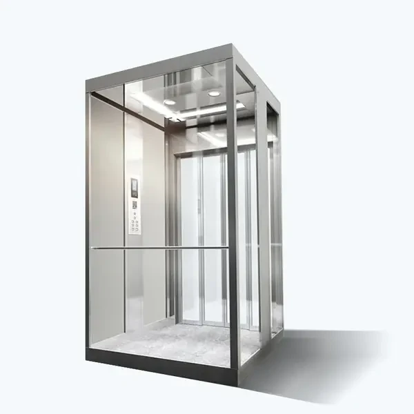 HLC 23-102 | 3 Person Glass Domestic Small Hydraulic Two Floor Home Lift